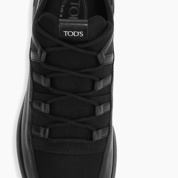 Tod's No Code Sportivo Leather & Neoprene Sneakers UK Size 7.5 - Picture 14 of 16